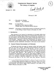 Draft of memorandum to John Joseph Moakley from K. Larry Storrs, Specialist in Latin American Affairs, Foreign Affairs and National Defense Division, describing the November 1989 events leading up to the Jesuit murders in El Salvador, 9 February 1991 by Robert Lewis