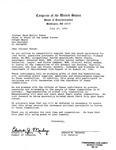 Letter from John Joseph Moakley and other members of Congress to Salvadoran Colonel Rene Emilio Ponce, Chief of Staff of the Armed Forces, requesting permission for individuals to bring food and humanitarian aid to Salvadoran cities in need, 23 July 1990 by United States. Congress. House. Speaker's Task Force on El Salvador.