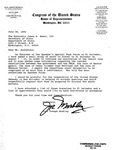 Letter from John Joseph Moakley to the Honorable James A. Baker, III requesting cooperation with the embassy in setting up meetings for the Speaker's Special Task Force on El Salvador during their visit to the country, 28 July 1990 by James P. McGovern