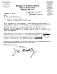 Memorandum from John Joseph Moakley to Jose Trigueros regarding visas for the members of the Special Task Force on El Salvador, 4 December 1990 by Michael Posner