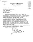 Letter from John Joseph Moakley to the Honorable Thomas S. Foley regarding the authorization of two staff members of Special Task Force on El Salvador, James P. McGovern and William Woodward, to make another visit to the country, 3 December 1990 by unknown