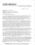 Letter to John Joseph Moakley from Patrick J. Burns, President, Jesuit Conference, directing the attention of the Task Force to recent developments in Jesuit murder case, the reactions of the Jesuit leadership to the event, and the larger human rights violation issue, 24 January 1990 by Patrick J. Burns