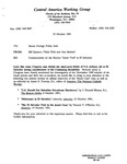 Memorandum to House Foreign Policy Aid from Bill Spencer, Cindy Buhl, and Ann Burtwell regarding commentaries on the Jesuit trial in El Salvador and potentially ending U.S. aid to El Salvador. Also includes newspaper clippings from The Boston Globe, "U.S. should not subsidize Salvadoran murders" ; America, "Milestones in El Salvador" ; and America, "The El Salvador trial in the Jesuit case," 10/8/1991, 10/12/1991, 10/19/1991, 10/21/1991 by Central American Working Group