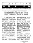 "El Salvador Online" weekly publication, No. 239, 4 January 1991 by El Salvador Online