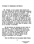 Statement by John Joseph Moakley regarding Moakley-Murtha amendment and U.S. aid to El Salvador, undated by John Joseph Moakley