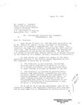 Letter to Joseph E. Clarkson, Chief, Registration Unit, Internal Security Section, Criminal Division from Roberto Quinonez-Meza, President, Salvadoran Coalition for Freedom and Independence, Inc., regarding the Foreign Agents Registration Act, 25 April 1983 by Roberto Quinonez-Meza