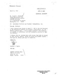 Letter to Joseph E. Clarkson, Chief, Registration Unit, Internal Security Section, Criminal Division from Roberto Daglio, President, ATEX Inter-America, Inc. regarding his resignation as Officer Director of Salvadoran Coalition for Freedom and Independence, Inc. and the induction of the new president, Roberto Quinonez-Meza, 26 April 1983 by Roberto Daglio