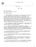 Letter to Lieutenant Colonel William Hunter from Drew C. Arena, Director, Office of International Affairs, Criminal Division regarding letter rogatory issued by the Judge of the Court of the Fourth Criminal Court in preparation of the prosecution of nine Salvadoran military service members accused of the murder of the Jesuit priests, their cook, and her daughter. Letter asks Hunter to voluntarily answer the questions in the letter rogatory, 2 August 1991 by Drew C. Arena