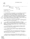 Letter to Carol Buckland from Drew C. Arena, Director, Office of International Affairs, Criminal Division regarding letter rogatory issued by the Judge of the Court of the Fourth Criminal Court in preparation of the prosecution of nine Salvadoran military service members accused of the murder of the Jesuit priests, their cook, and her daughter. Letter asks Buckland to voluntarily answer the questions in the letter rogatory, 8 August 1991 by Drew C. Arena