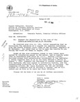 Letter to Carmen DiPlacido, Director, Office of Citizens of Citizens Consular Services, U.S. Department of State from Drew C. Arena, Director, Office of International Affairs, Criminal Division regarding request for depositions in the case of the Jesuit murders in El Salvador, 12 August 1991 by Drew C. Arena