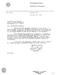 Letter to John Joseph Moakley from Louis J. Freeh, Director, U.S. Department of Justice, Federal Bureau of Investigation, regarding a copy of the Freedom of Information Act and the FBI's participation in the investigation of the Jesuit murders, 25 November 1995 by Louis J. Freeh