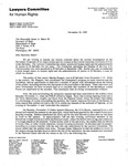 Letter to James A. Baker III, Secretary of State, from Michael Posner, Executive Director, Lawyers Committee for Human Rights regarding the Jesuit murder investigation and concerns about the Salvadoran justice system, 30 November 1989 by Michael Posner