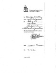 Note from Larry Storrs, Congressional Research Service, Library of Congress, to John Joseph Moakley and James P. McGovern regarding request for information on costs of U.S. operations in El Salvador, undated by Larry Storrs