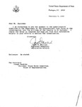 Letter to John Joseph Moakley that includes answers to the Congressional Task Force questionnaire on the investigation of the Jesuit murders, from Janet G. Mullins, Assistant Secretary, Legislative Affairs, Department of State, 9 February 1990 by Janet G. Mullins