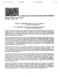 Report from El Rescate Human Rights Department, "Report from El Salvador, November 18-25, 1991," regarding reaction to John Joseph Moakley's memorandum accusing high-ranking Salvadoran Armed Forces officials with conspiring to murder the Jesuits, and regarding the truce between the FMLN and the Armed Forces, 26 November 1991 by El Rescate. Human Rights Department