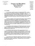 "Dear Colleague" letter from John Joseph Moakley regarding H.R. 3782, a bill to promote peace and reconciliation in El Salvador by redirecting U.S. military aid, 21 November 1991 by John Joseph Moakley