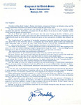 Letter from John Joseph Moakley to constituents updating them on proposed constitutional amendments against busing, 1975 by John Joseph Moakley