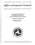 Overpayments of Premiums for the Central Artery Project's Owner-controlled Insurance Program by United States. Department of Transportation. Office of Inspector General