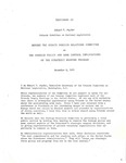 Testimony of Edward F. Snyder, of the Friends Committee on National Legislation, before the Senate Foreign Relations Committee on The Foreign Policy and Arms Control Implications of the Strategic Weapons Programs, 9 November 1981 by Edward F. Snyder