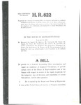 Draft of H.R.822 sponsored by Congressman John Joseph Moakley. by John Joseph Moakley