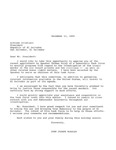 Letter from Congressman John Joseph Moakley to Alfredo Cristiani, President of El Salvador, regarding the creation of a congressional task force to investigate the Jesuit murders and other human rights matters, 13 December 1989 by John Joseph Moakley