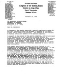 Letters from Congressman Dante B. Fascell to Secretary of Defense Richard Cheney, FBI Director William S. Sessions, Secretary of State James A. Baker III, and CIA Director William H. Webster regarding a congressional task force to investigate the Jesuit murders in El Salvador, 19 December 1989 by Dante B. Fascell