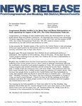 Press release on Congressman John Joseph Moakley's testimony in support of H.R. 1951 before the Subcommittee on Trade of the House Ways and Means Committee, 7 May 1998 by John Joseph Moakley