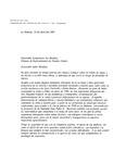 Letter from President Fidel Castro to Congressman John Joseph Moakley expressing sympathy for Moakley's illness (with Spanish translation), "23 April 2001 " by Fidel Castro