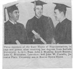 Record American news clipping of John Joseph Moakley at the Suffolk University Law School graduation, 6/16/1956 by Record American