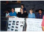 John Joseph Moakley and James P. McGovern speaking to a group in El Salvador, 13 November 1999 by unknown