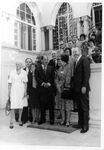 John Joseph Moakley and Evelyn Moakley meet with Egyptian President Anwar Sadat on a congressional trip to Egypt, 1980s by unknown