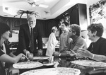 John Joseph Moakley in a constituent's kitchen, 1996 by unknown