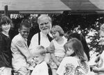 John Joseph Moakley with children, circa 2000 by unknown