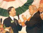 John Joseph Moakley and Stephen Lynch at the Saint Patrick's Day breakfast, March 1998 by unknown