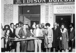 John Joseph Moakley at a ribbon cutting ceremony in an African American community, 1970s by unknown