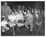 John Joseph Moakley and Evelyn Moakley at a Massachusetts Senate Campaign event in the Torsnay's backyard, South Boston, Mass., 1964 by unknown