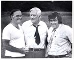 John Joseph Moakley, Tip O'Neill, and journalist Jimmy Breslin at event, 19 July 1974 by unknown