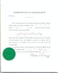 John Joseph Moakley's Certification for Admission as Attorney in Mass., 23 April 1957 by unknown