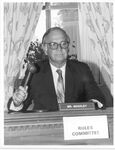 John Joseph Moakley as Rules Committee Chair with gavel, 1989 by unknown