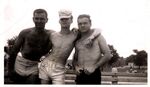 John Joseph Moakley at Carson Beach with friends, 1940s by unknown