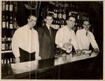 Thomas Moakley (in suit) and Joe Moakley, Sr., at Moakley's Tavern (Savin Hill, Mass.), 1940s by unknown