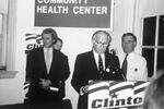 Clinton/Gore Campaign event with John Joseph Moakley, Congressman Joe Kennedy and Mayor Ray Flynn, 1992 by unknown