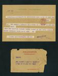 Telegram from John Joseph Moakley to brother Robert Moakley regarding election results, 19 September 1952 by John Joseph Moakley