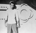 John Joseph Moakley on naval ship during his service as a Seabee during World War II, circa 1943 by unknown