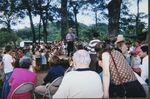 Speaker and crowd at Santa Marta Celebration, November 1997 by unknown