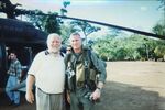 John Joseph Moakley with South Boston helicopter pilot in El Salvador, November 1997 by unknown