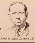 Drawing of Amando Lopez Quintana, S.J., undated by Stephen Kroeger