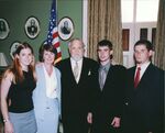 John Joseph Moakley with family at his portrait unveiling ceremony, 2001 by unknown