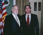 John Joseph Moakley with John Daniels at his portrait unveiling ceremony, 2001 by unknown