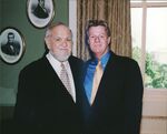 John Joseph Moakley with Dan Hurley at the Moakley Portrait Unveiling Ceremony, 2001 by unknown